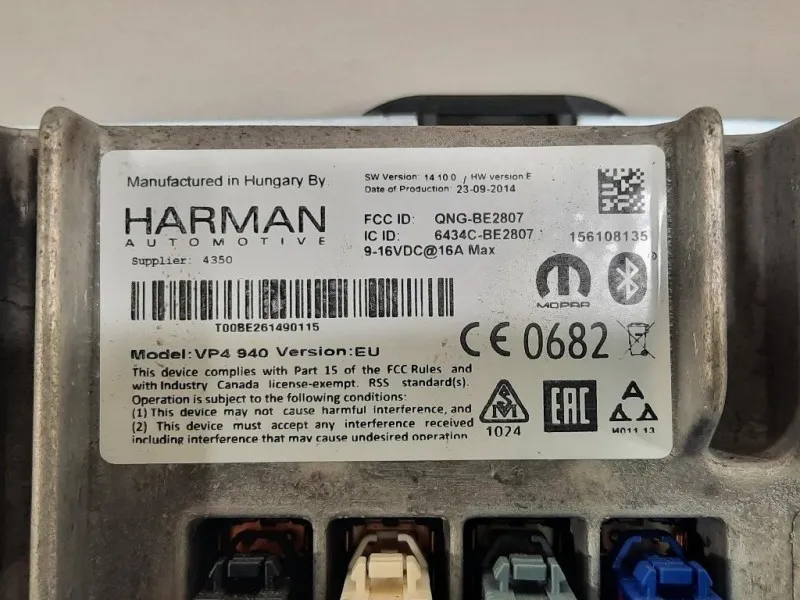 Display Multimediale 6434C-BE2807 Alfa Romeo Giulietta 2013