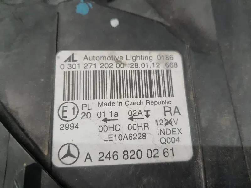 Proiettore ANT DX A2468200261 Mercedes Classe B W246 2012