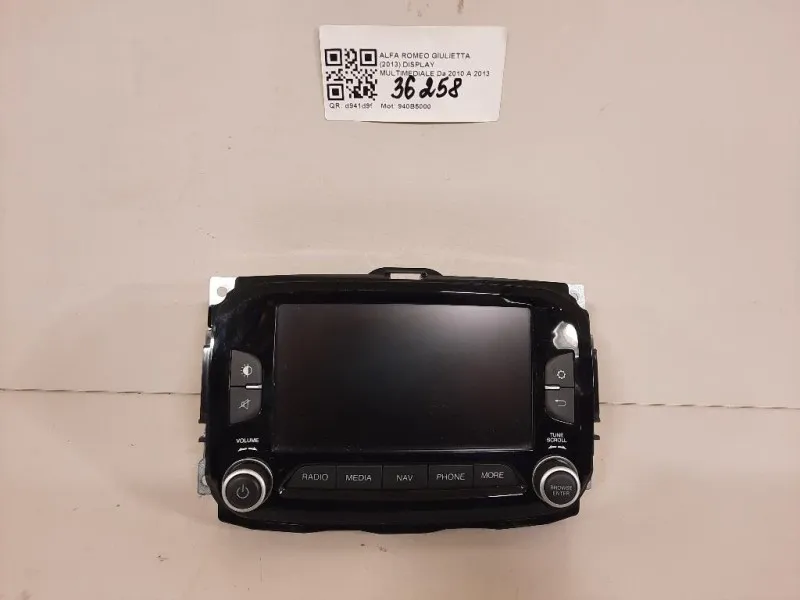 Display Multimediale 6434C-BE2807 Alfa Romeo Giulietta 2013