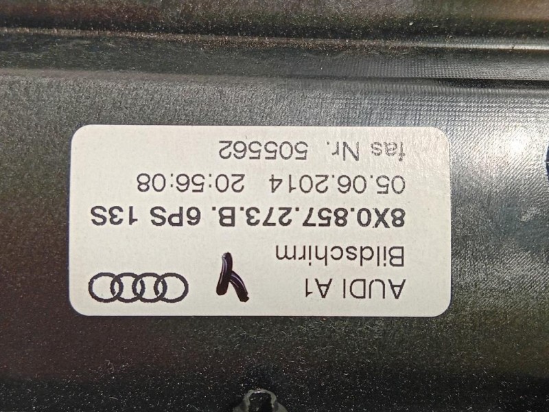Display Multimediale 8X0 857 273 B Audi A1 8XA Sportback 2012