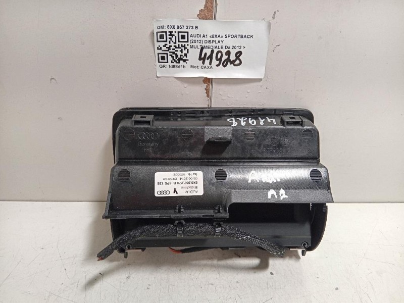Display Multimediale 8X0 857 273 B Audi A1 8XA Sportback 2012