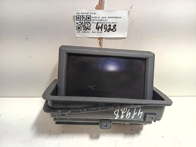 Display Multimediale 8X0 857 273 B Audi A1 8XA Sportback 2012
