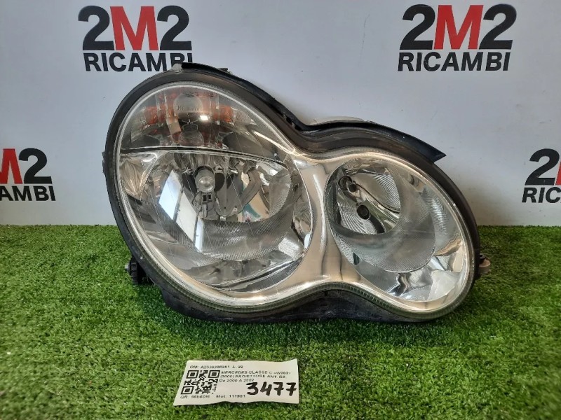 Proiettore ANT DX A2038200261 Mercedes Classe C W203 2000