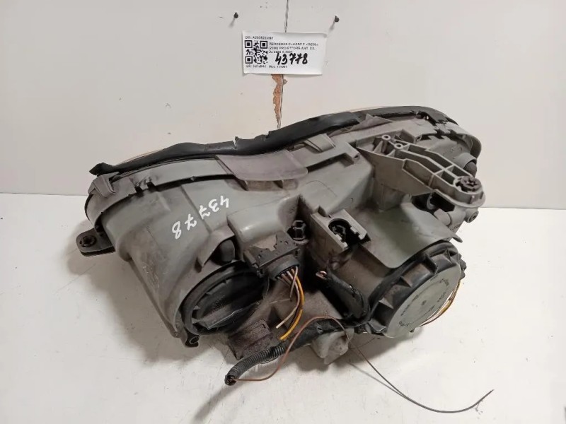 Proiettore ANT DX A2038203861 Mercedes Classe C W203 2000