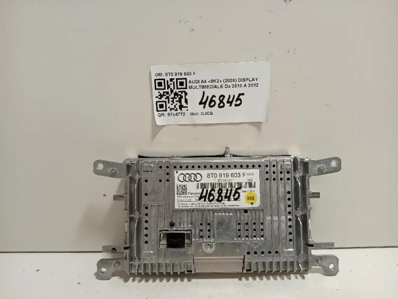 Display Multimediale 8T0 919 603 F Audi A4 8K2 2008