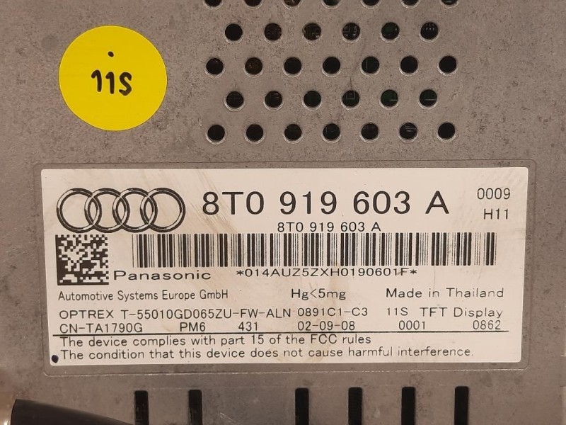 Display Multimediale 8T0 919 603 A Audi A4 8K5 Avant 2008