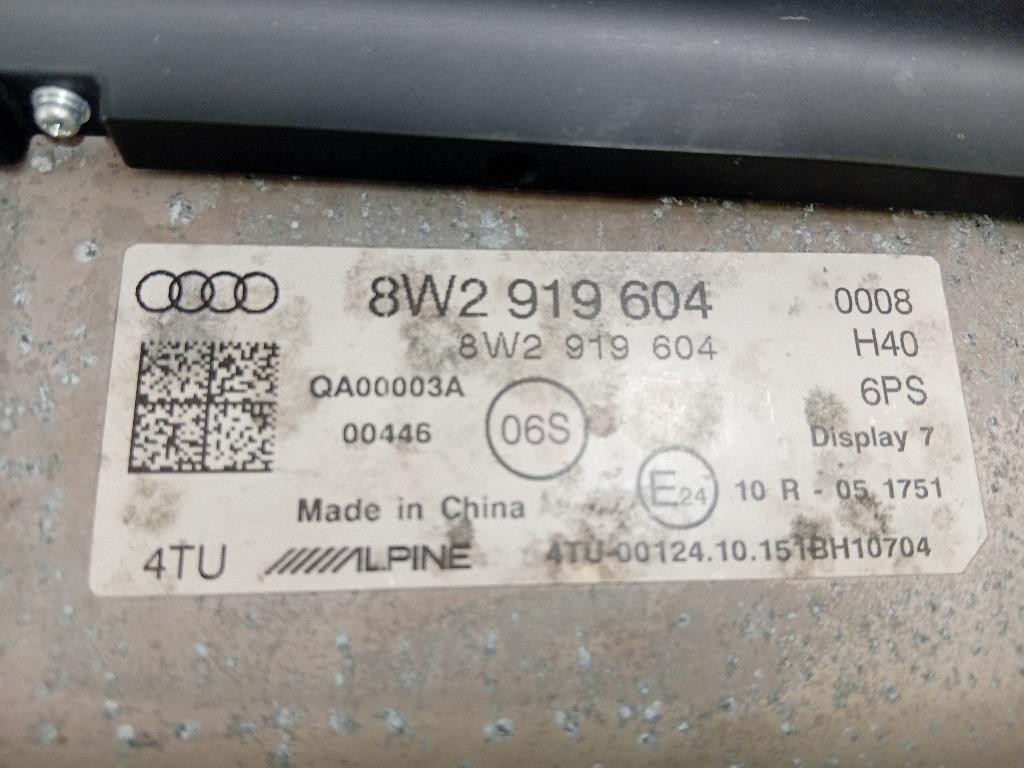 Display Multimediale 8W2 919 604 Audi A4 8K5 Avant 2012