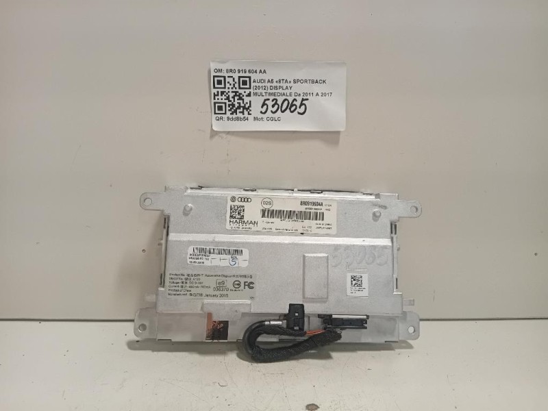 Display Multimediale 8R0 919 604 AA Audi A5 8TA Sportback 2012