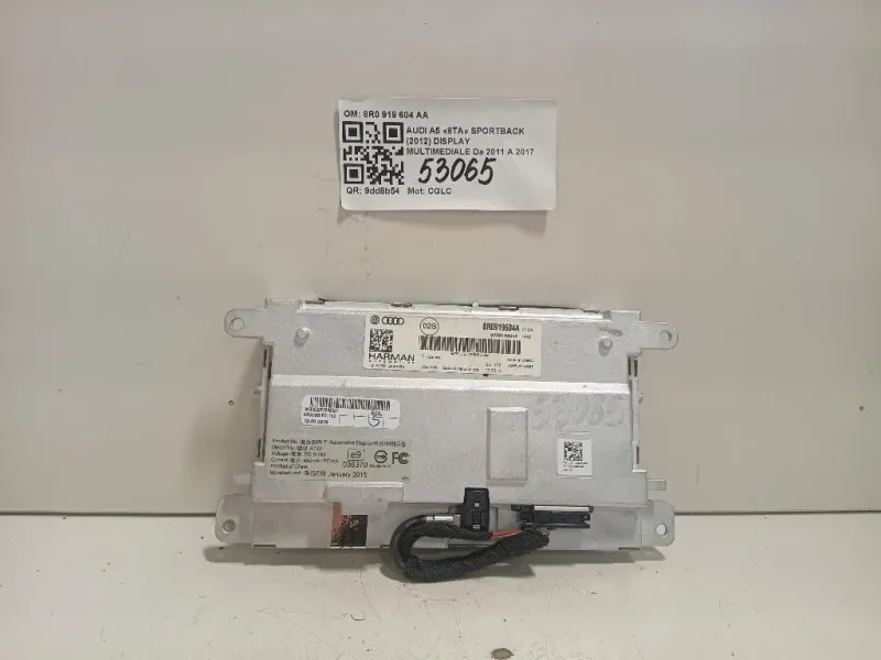 Display Multimediale 8R0 919 604 AA Audi A5 8TA Sportback 2012