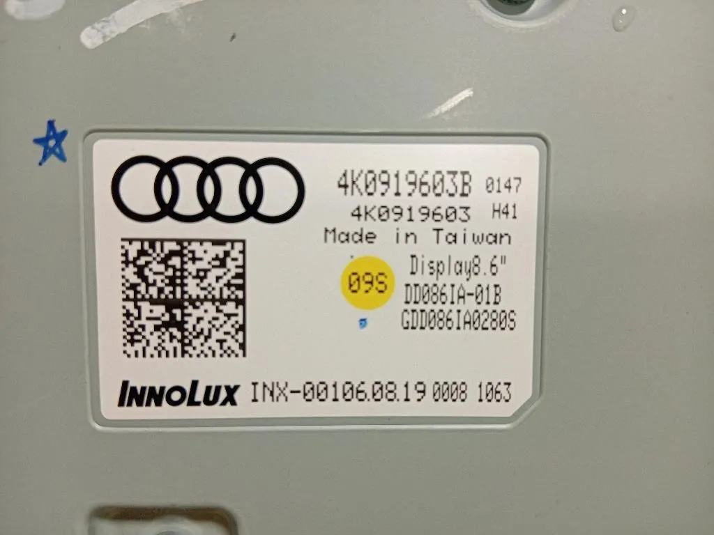 Display Multimediale 4K0 919 603 B DISPLAY SCHERMO ORIGINALE Audi A6 4GD Avant 2016