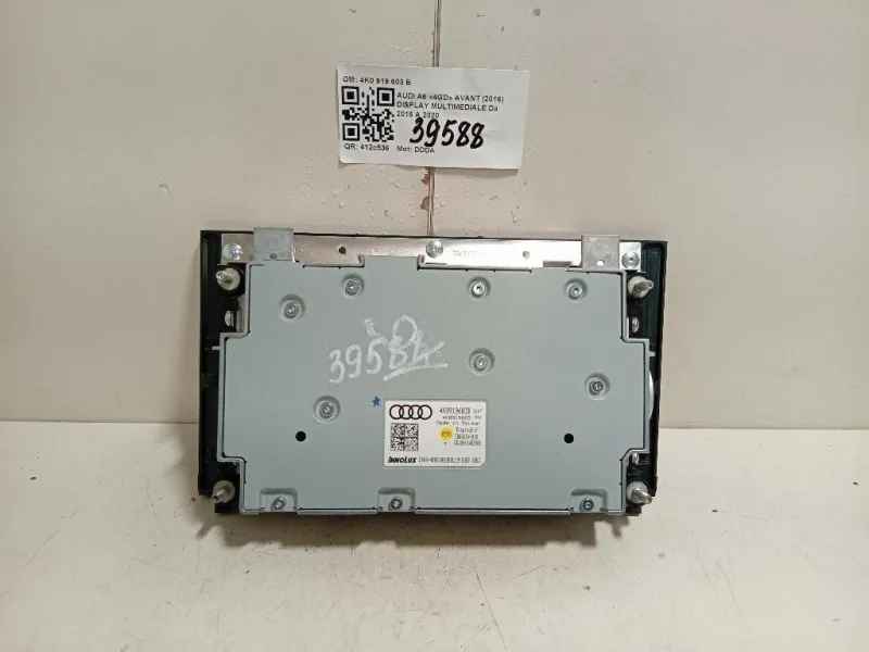 Display Multimediale 4K0 919 603 B DISPLAY SCHERMO ORIGINALE Audi A6 4GD Avant 2016