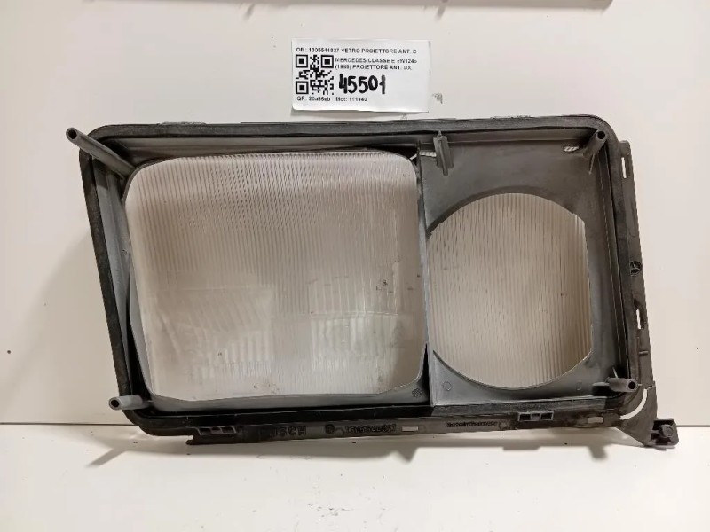 Proiettore ANT DX 1305544027 VETRO PROIETTORE ANT DX Mercedes Classe E W124 1985