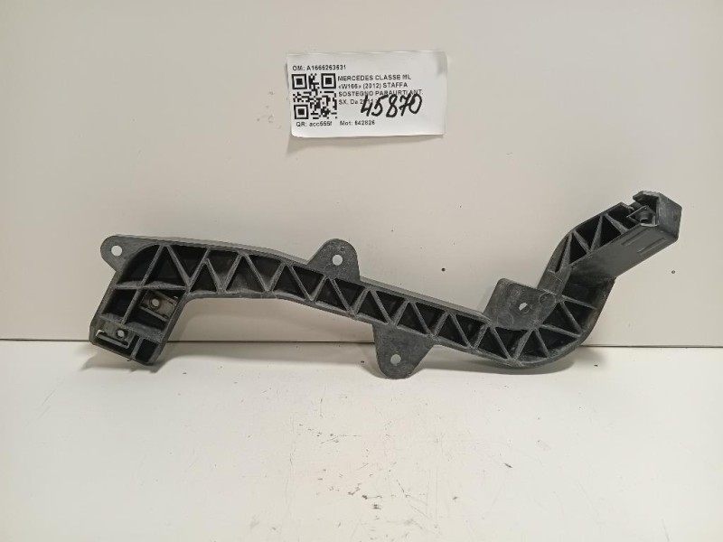 Staffa Sostegno Paraurti ANT SX A1666263631 Mercedes Classe ML W166 2012