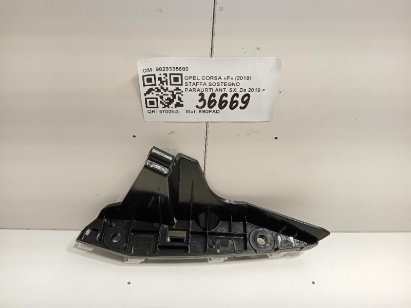 Staffa Sostegno Paraurti ANT SX 9829335680 Opel Corsa F 2019