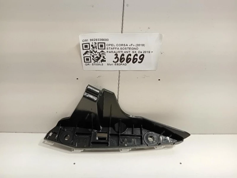 Staffa Sostegno Paraurti ANT SX 9829335680 Opel Corsa F 2019