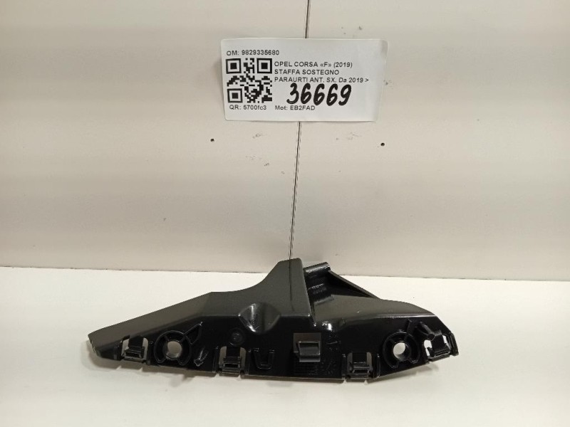 Staffa Sostegno Paraurti ANT SX 9829335680 Opel Corsa F 2019