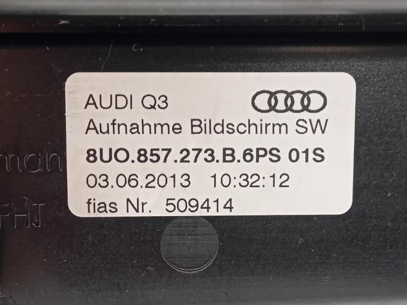 Display Multimediale 8UO857273B Audi Q3 8UB 2012