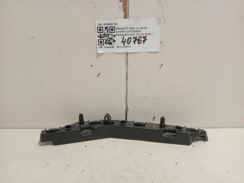 Staffa Sostegno Paraurti ANT SX 9825853780 Peugeot 2008 I 2016