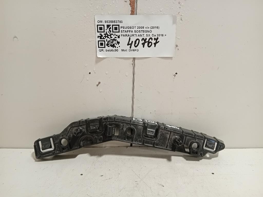 Staffa Sostegno Paraurti ANT SX 9825853780 Peugeot 2008 I 2016