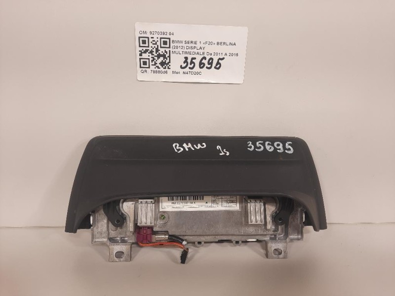 Display Multimediale 9270392 04 Bmw Serie 1 F20 Berlina 2012