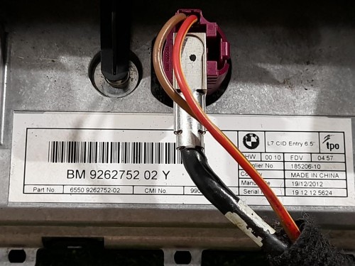 Display Multimediale 65509262752 9270392 Bmw Serie 1 F20 Berlina 2012