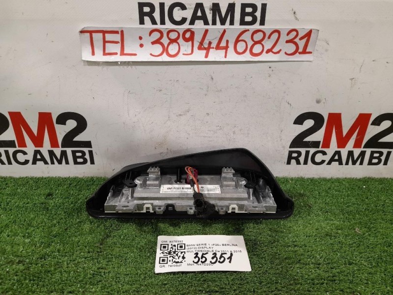 Display Multimediale 65509262752 9270392 Bmw Serie 1 F20 Berlina 2012