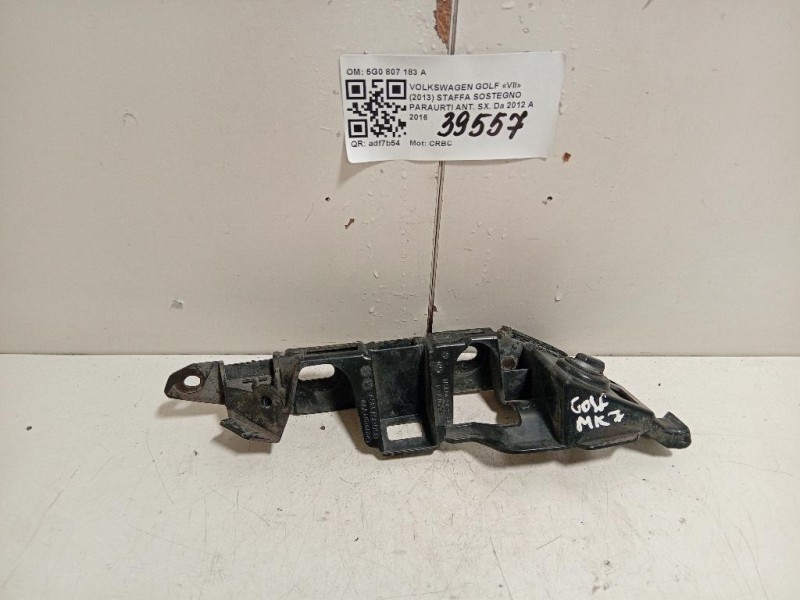 Staffa Sostegno Paraurti ANT SX 5G0 807 183 A Volkswagen GOLF VII 2013