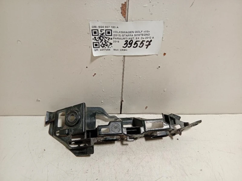 Staffa Sostegno Paraurti ANT SX 5G0 807 183 A Volkswagen GOLF VII 2013