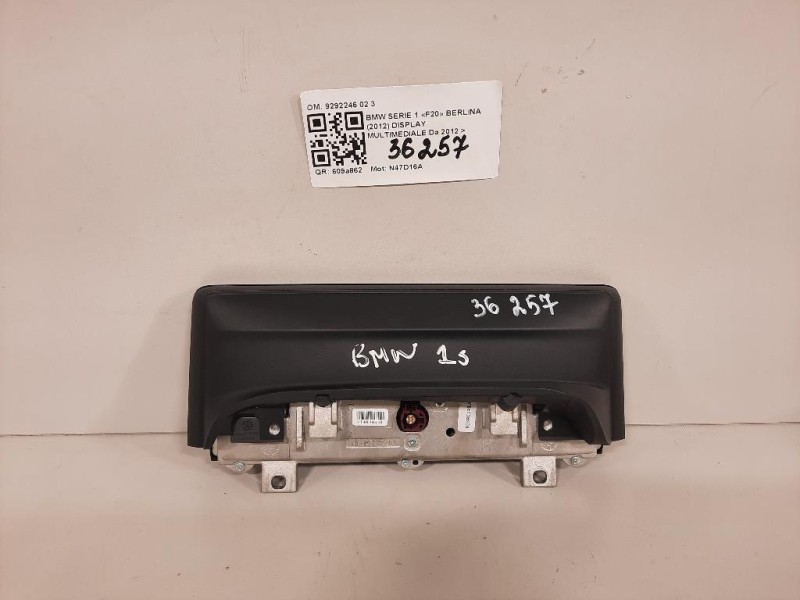 Display Multimediale F20 F21 F22 Bmw Serie 1 F20 Berlina 2012