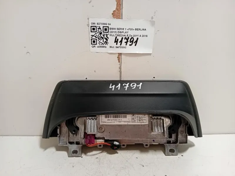 Display Multimediale 9270392 04 Bmw Serie 1 F20 Berlina 2012