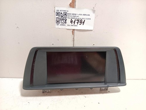 Display Multimediale 9270392 04 Bmw Serie 1 F20 Berlina 2012
