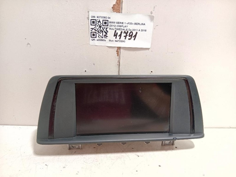 Display Multimediale 9270392 04 Bmw Serie 1 F20 Berlina 2012