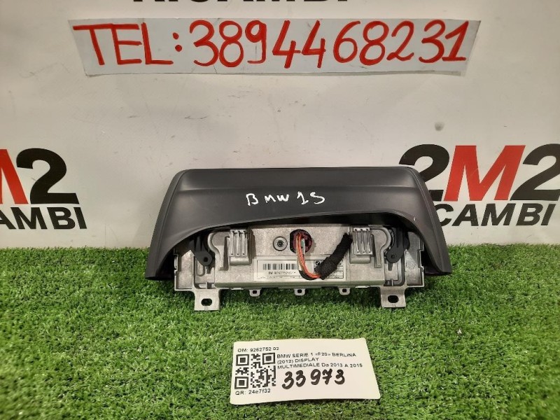 Display Multimediale 9262752 02 Bmw Serie 1 F20 Berlina 2012