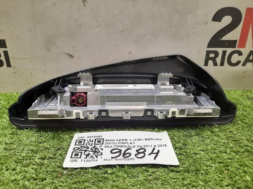 Display Multimediale 9270392 Bmw Serie 1 F20 Berlina 2012