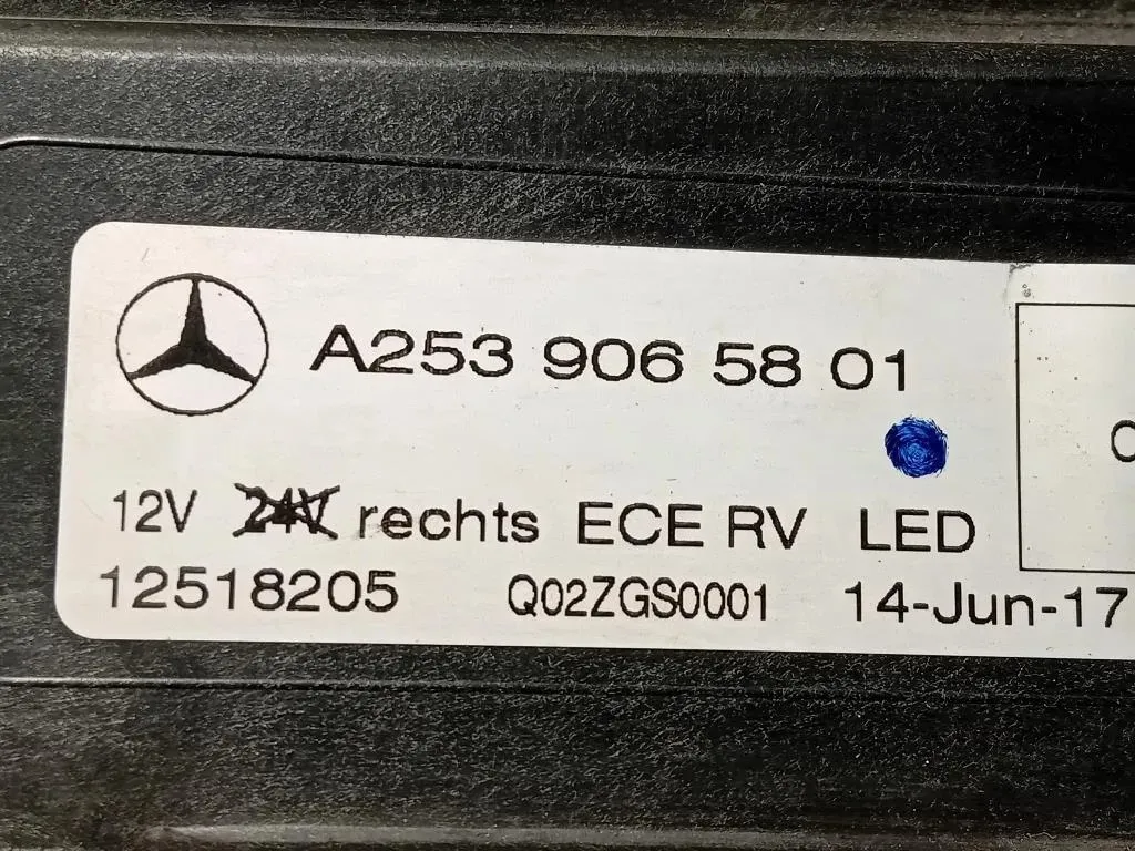 Proiettore ANT DX A2539065801 Mercedes Classe GLC X253 2016