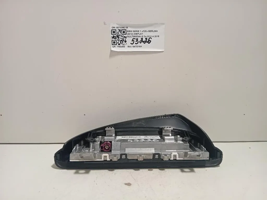 Display Multimediale 9270392 04 Bmw Serie 1 F20 Berlina 2012