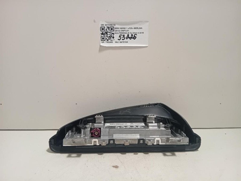 Display Multimediale 9270392 04 Bmw Serie 1 F20 Berlina 2012