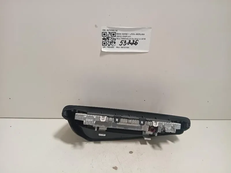 Display Multimediale 9270392 04 Bmw Serie 1 F20 Berlina 2012