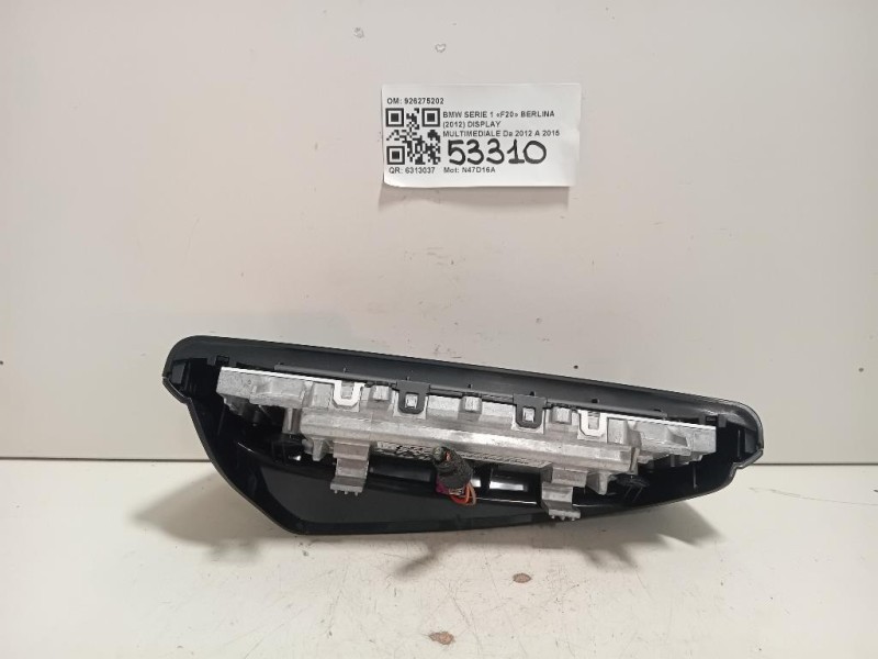 Display Multimediale 926275202 Bmw Serie 1 F20 Berlina 2012