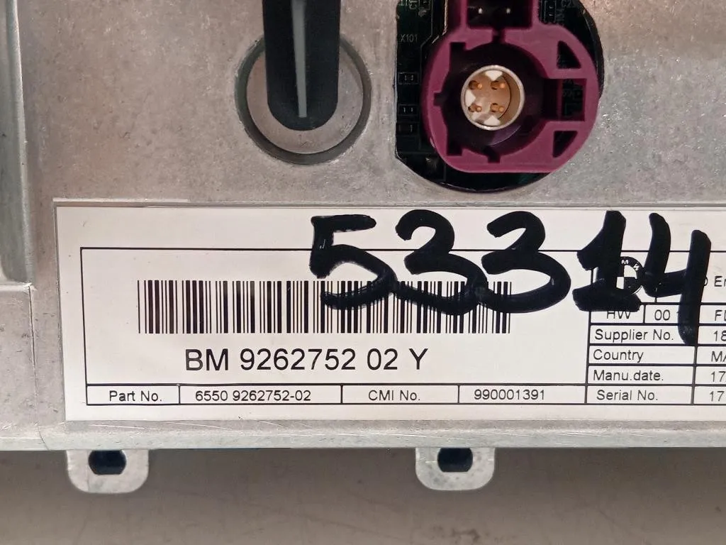 Display Multimediale 9262752 Bmw Serie 1 F20 Berlina 2012