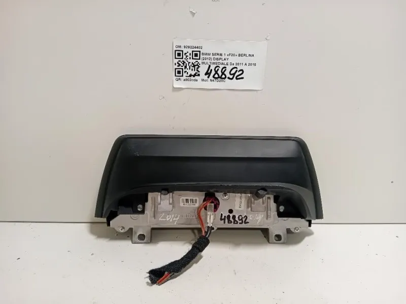 Display Multimediale 929224402 Bmw Serie 1 F20 Berlina 2012
