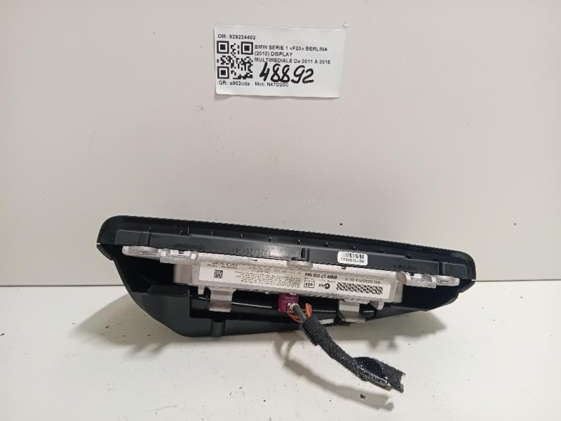 Display Multimediale 929224402 Bmw Serie 1 F20 Berlina 2012