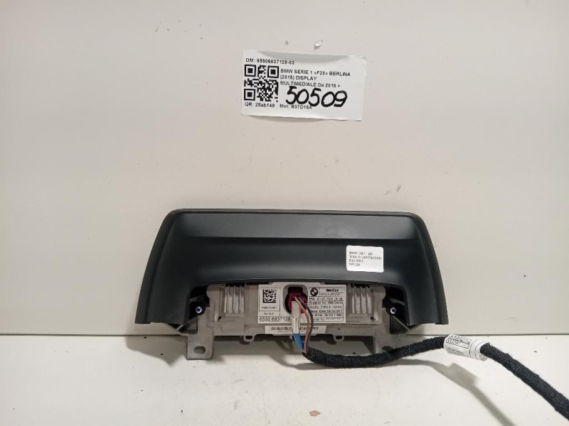 Display Multimediale 65506837128-03 Bmw Serie 1 F20 Berlina 2015