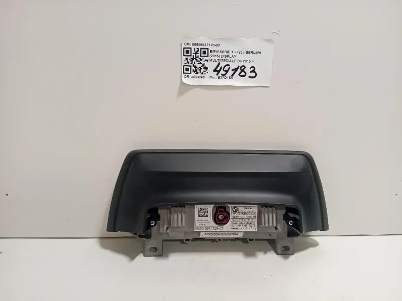 Display Multimediale 65506837128-03 Bmw Serie 1 F20 Berlina 2015