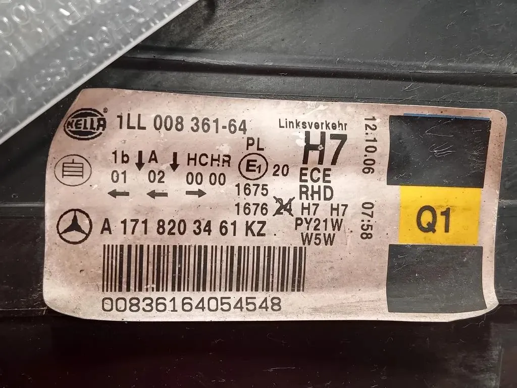 Proiettore ANT DX A1718203461 Mercedes Classe SLK R171 2004