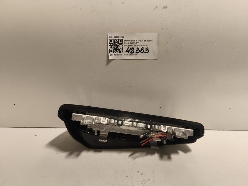 Display Multimediale 927039204 Bmw Serie 1 F20 Berlina 2015