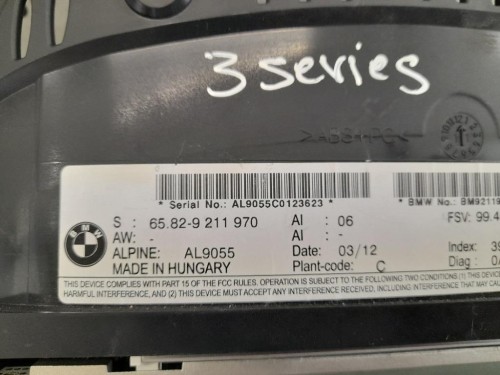 Display Multimediale 65829211970 Bmw Serie 3 E90 Berlina 2005