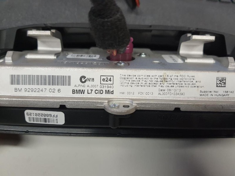 Display Multimediale 9292247 Bmw Serie 3 F30 Berlina 2012