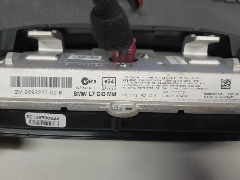 Display Multimediale 9292247 Bmw Serie 3 F30 Berlina 2012