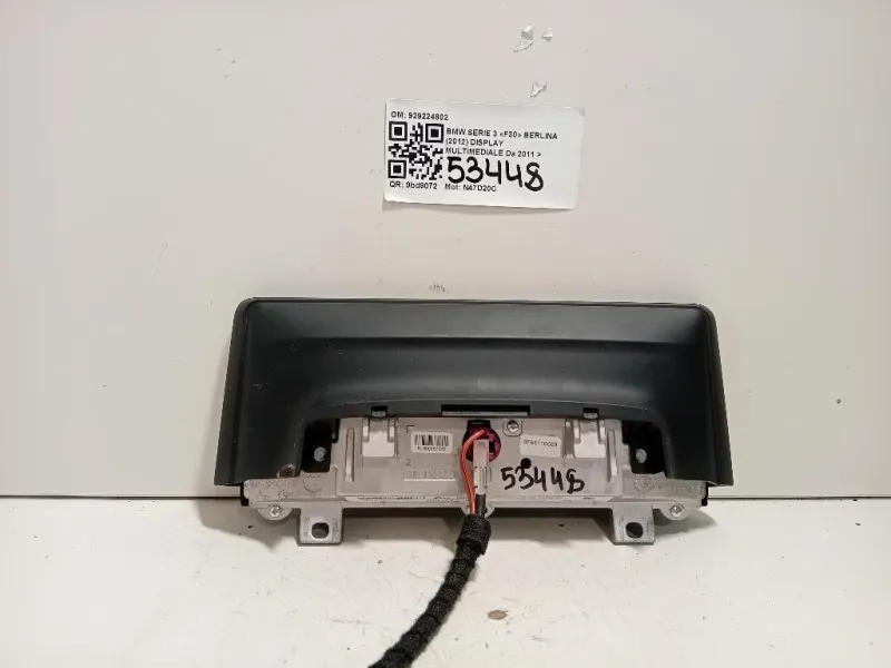 Display Multimediale 929224802 Bmw Serie 3 F30 Berlina 2012